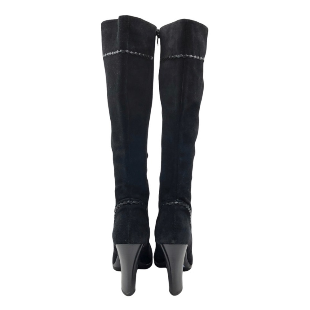 Michael Kors black suede western style knee high boot  Size 8 - Picture 3 of 5